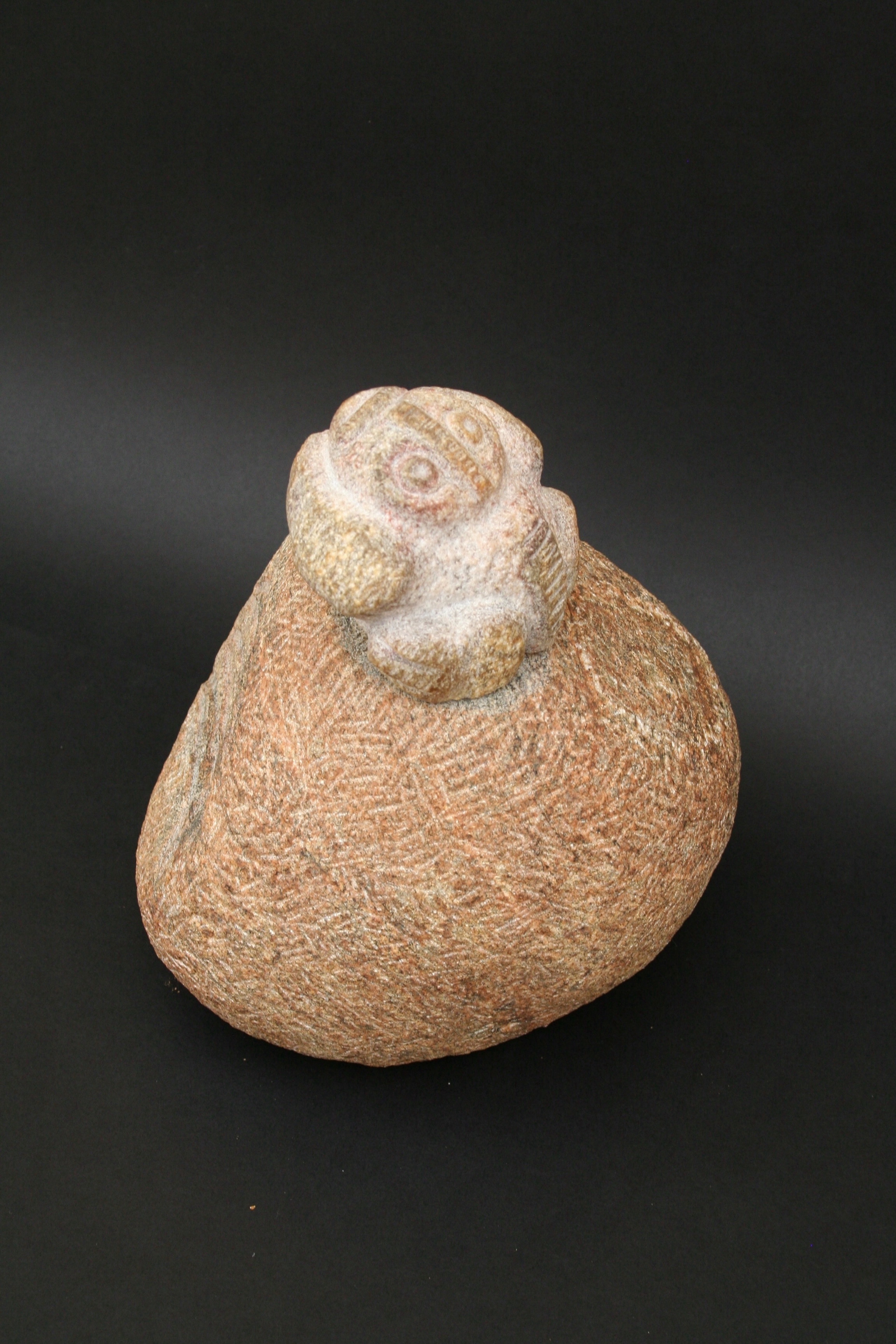 Frø, granit, h=25cm