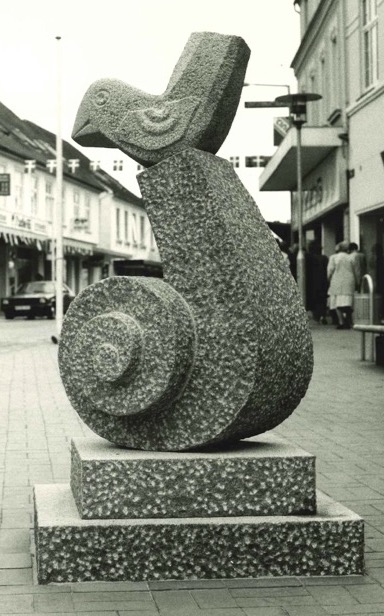 Spiral, granit, Torvet Gråsten